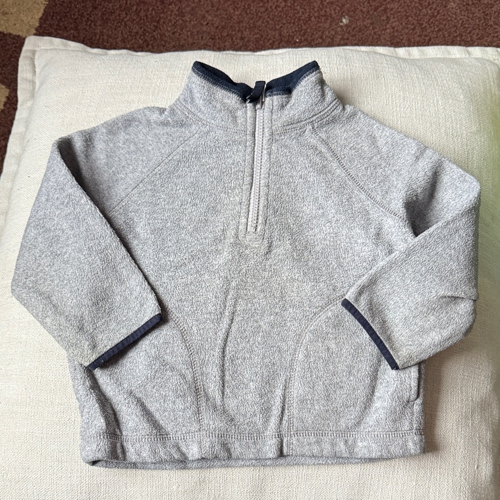 Old Navy Kids Gray Half-Zip fleece Sweater